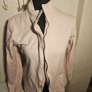 Vintage Red House Pink Zip Up Jacket Size M